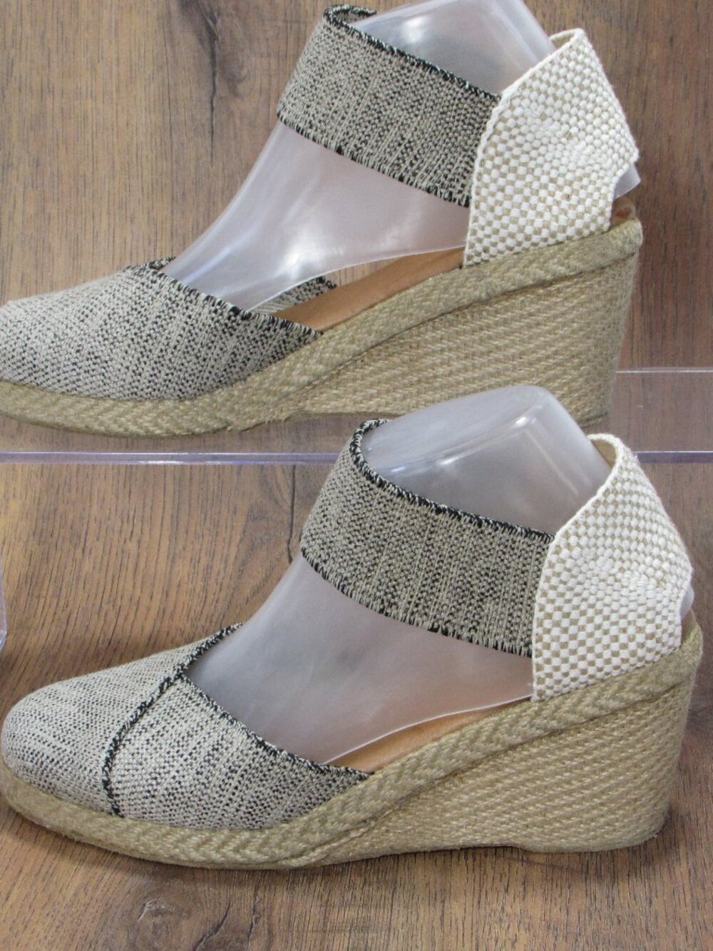 Andre Assous Anouka Wedge Espadrilles Sandals Woven Luxury Boho Women's 8